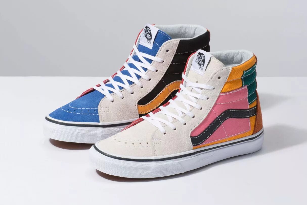 Vans shoes. Пэчворк vans sk8-hi. sk8 hi patchwork. vans high top.