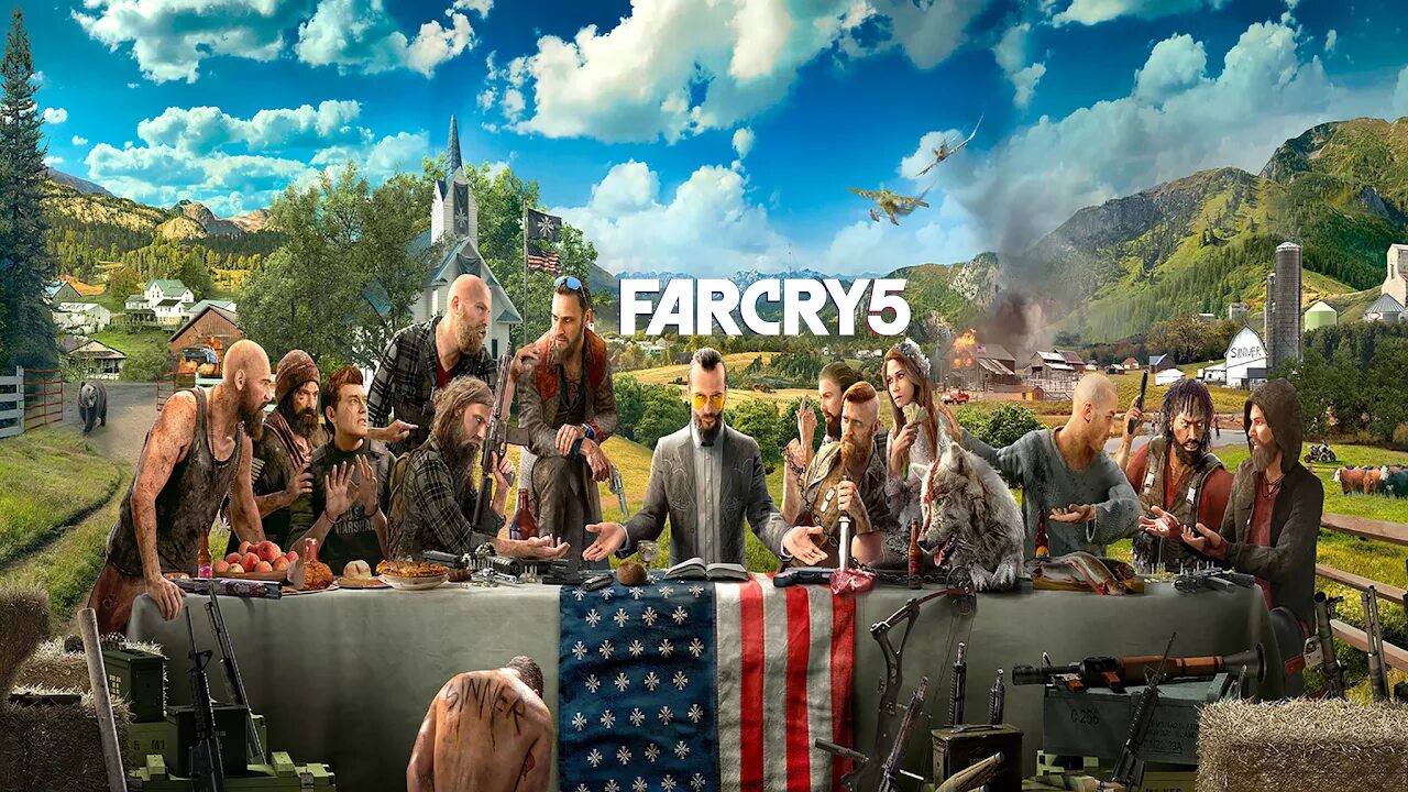 Фар край 5. Far Cry 5 обложка. Фар край 5 по сети. Фар край 5 обложка.