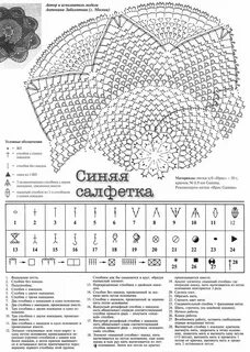 Рельефные салфетки схема и описание
