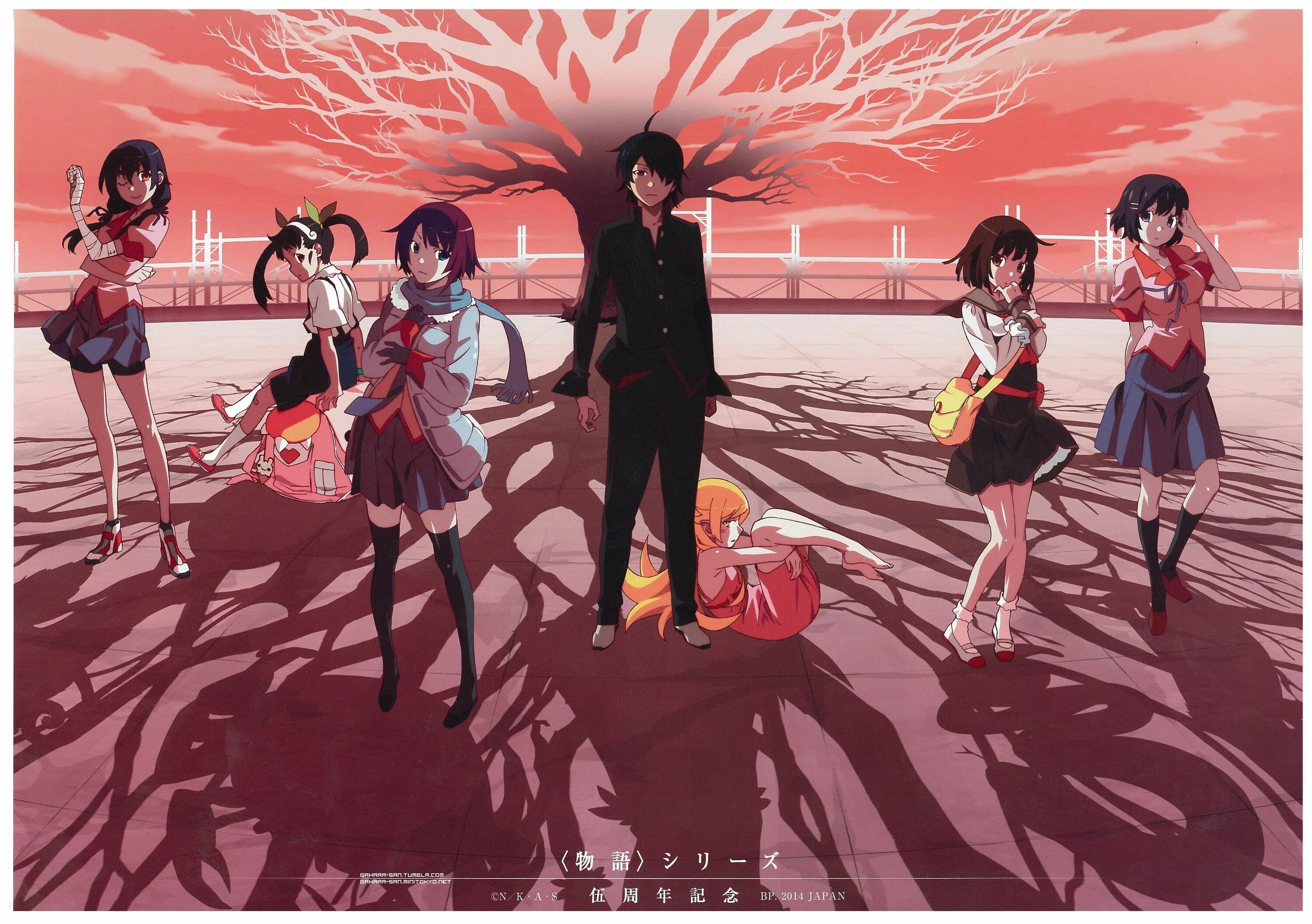 Gatari. Monogatari series («цикл историй», 2009-2019). monogatari series.