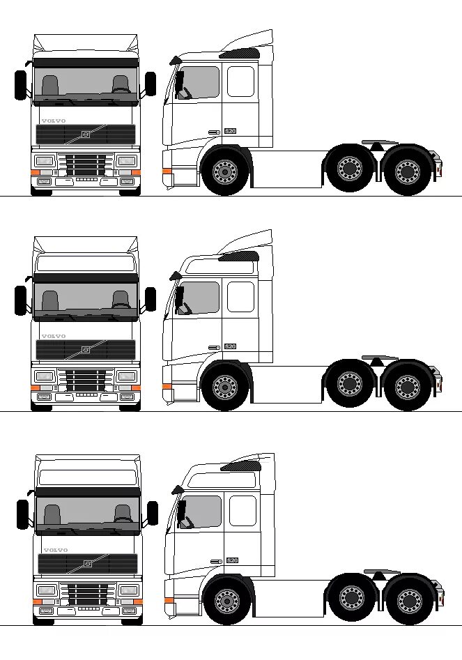 Габариты volvo fh