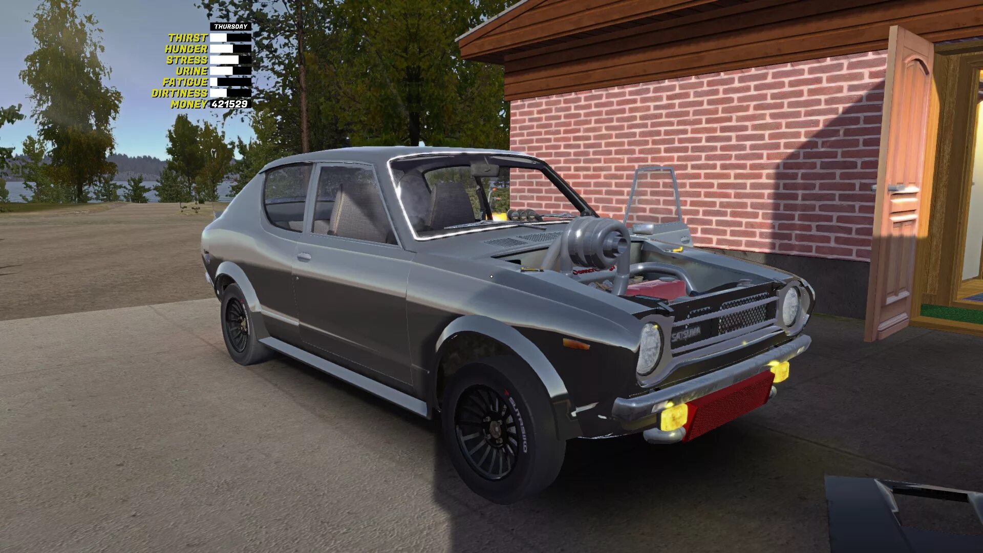 Сохранение сатсума gt. Datsun 100a my Summer car. Сатсума ГТ. Сацума my Summer car. Турбо Сатсума my Summer car.