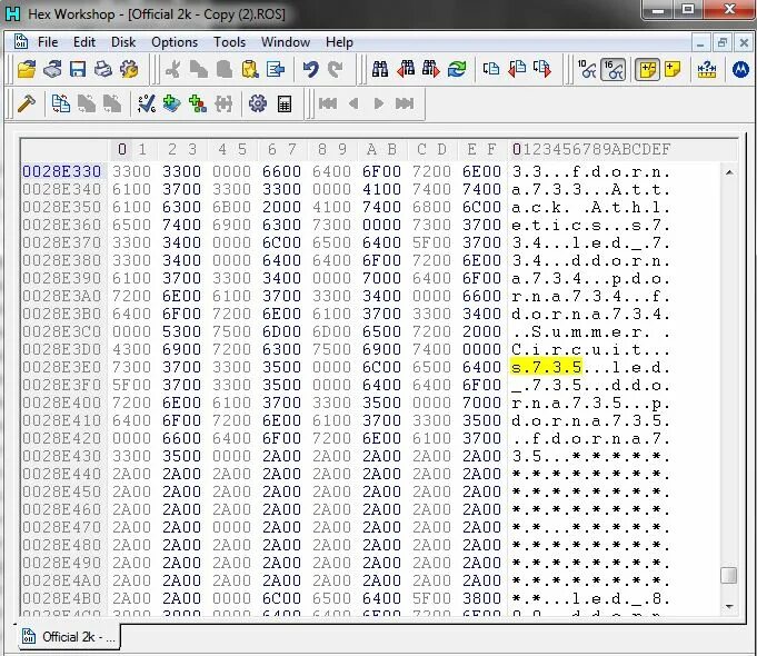 Расширение hex. Расширение hex
