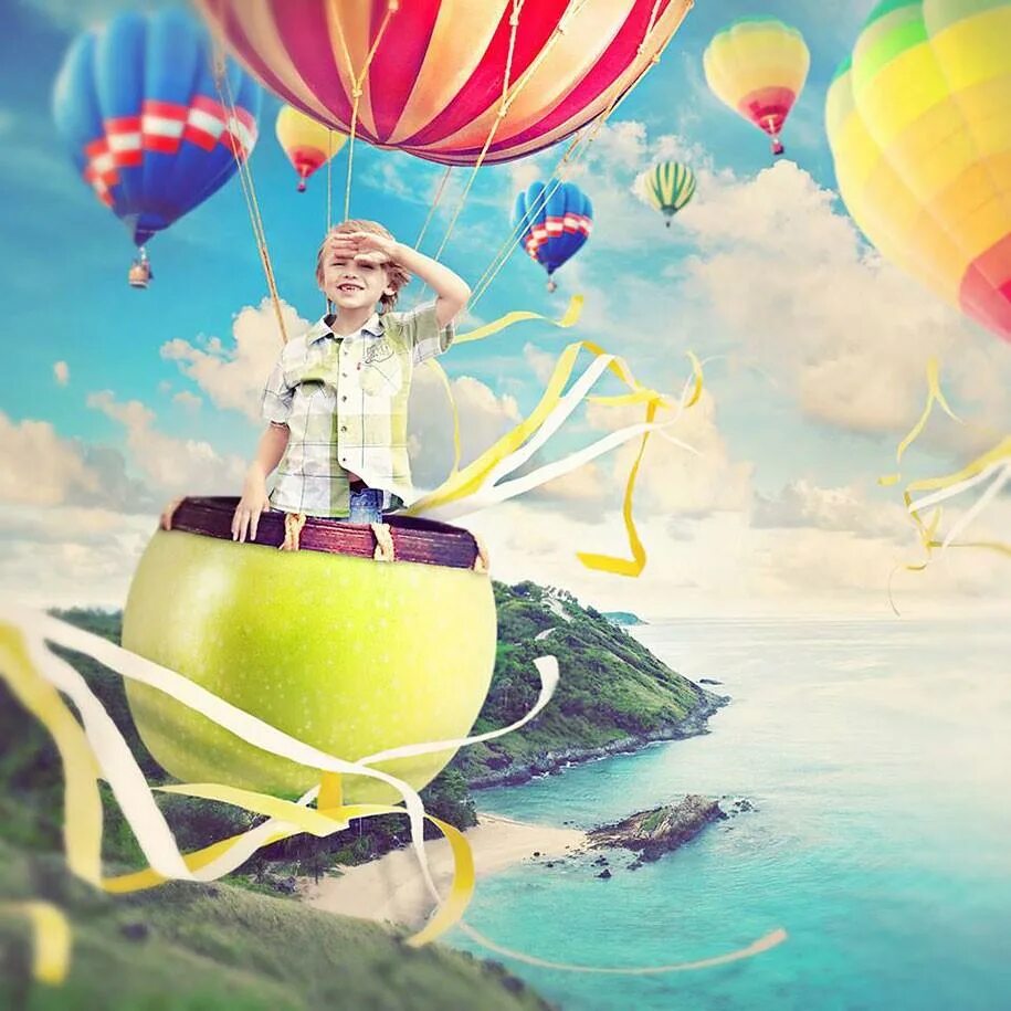 рисунки для детей. ребенок мечтает. рисунок на тему детство. детям о мечте. ангел на облаке.