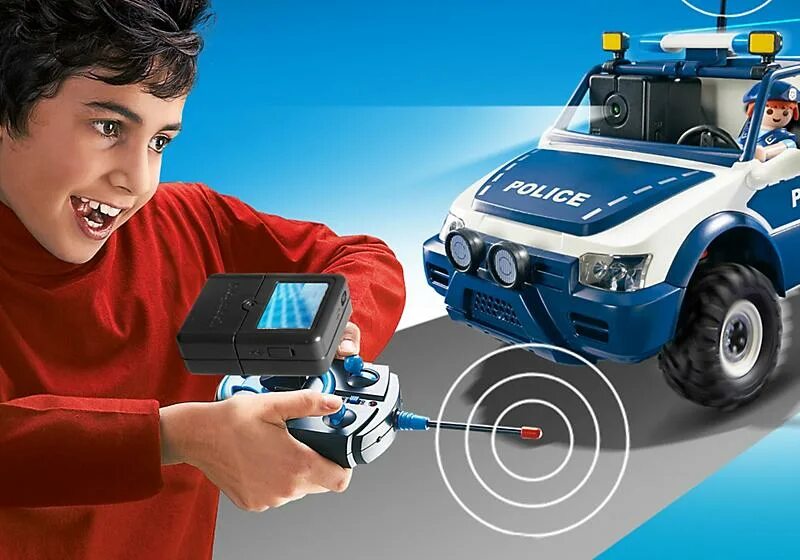Игра машинка на пульте управления. Playmobil Polizei машинка полиция. Машина на пульте. Машинка с камерой. Игрушечная машинка с камерой.