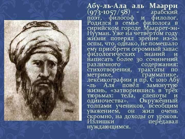 Абу-ль-ала Аль-Маарри 973-1057. Арабский поэт Аль-Маарри. Абу-ль-ала-Аль-Маари книга. Абу-ль-ала Аль Маари (973—1057/58).