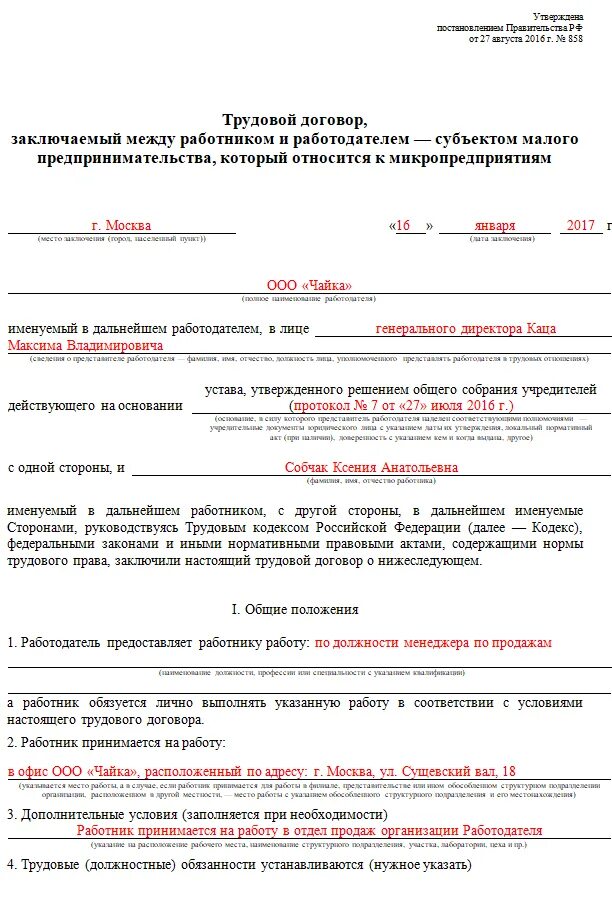 Текст трудового договора с работником. Пример заполнения трудового договора 2020. Как заполнять трудовой договор пример. Трудовой договор заполненный 2020. Примерная форма трудового договора заполненный.