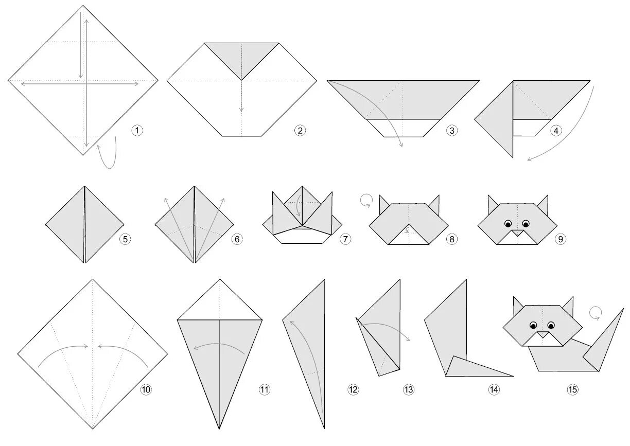 Поделки из а4 легкие. Оригами кошка из бумаги для детей пошаговая инструкция. Котик оригами из бумаги для детей схема. Оригами кошка из бумаги схема простая для детей. Оригами кошка схема сборки пошаговая инструкция для детей.