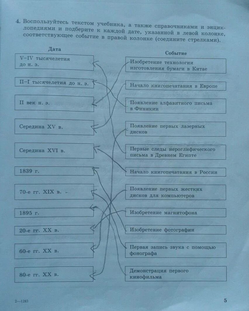 Человек и мир 5 класс решебник тетрадь