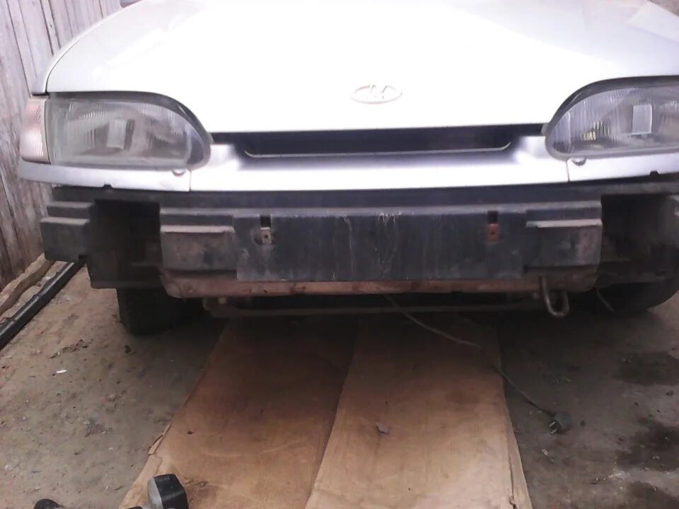 Установка приоровских туманок в бампер - Lada 2115, 1,6 л, 2011 года электроника