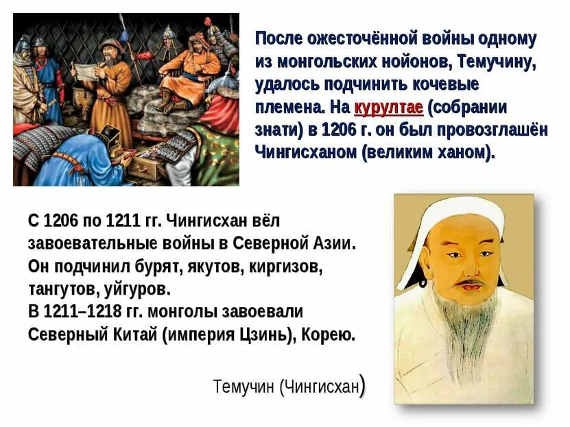 Как называлось государство монголо. Образование империи Чингисхана 6 класс. Темучин-нойон.