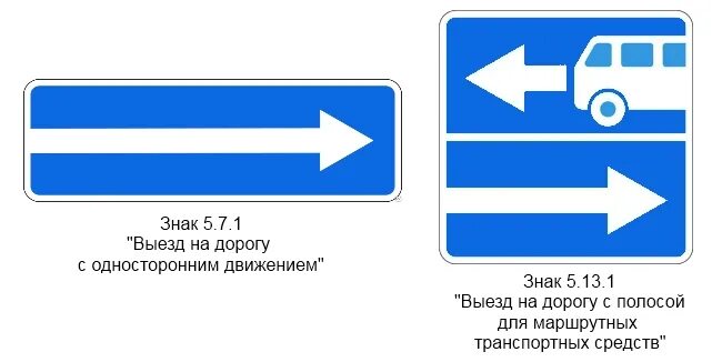 5.5 «Дорога с односторонним движением. Знак одностороннее движение. Знак выезд на дорогу с полосой для маршрутных транспортных средств. Знак выезд на дорогу с односторонним движением. Движение против одностороннего движения