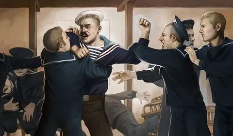 Тут толпится всегда много матросов разных наций