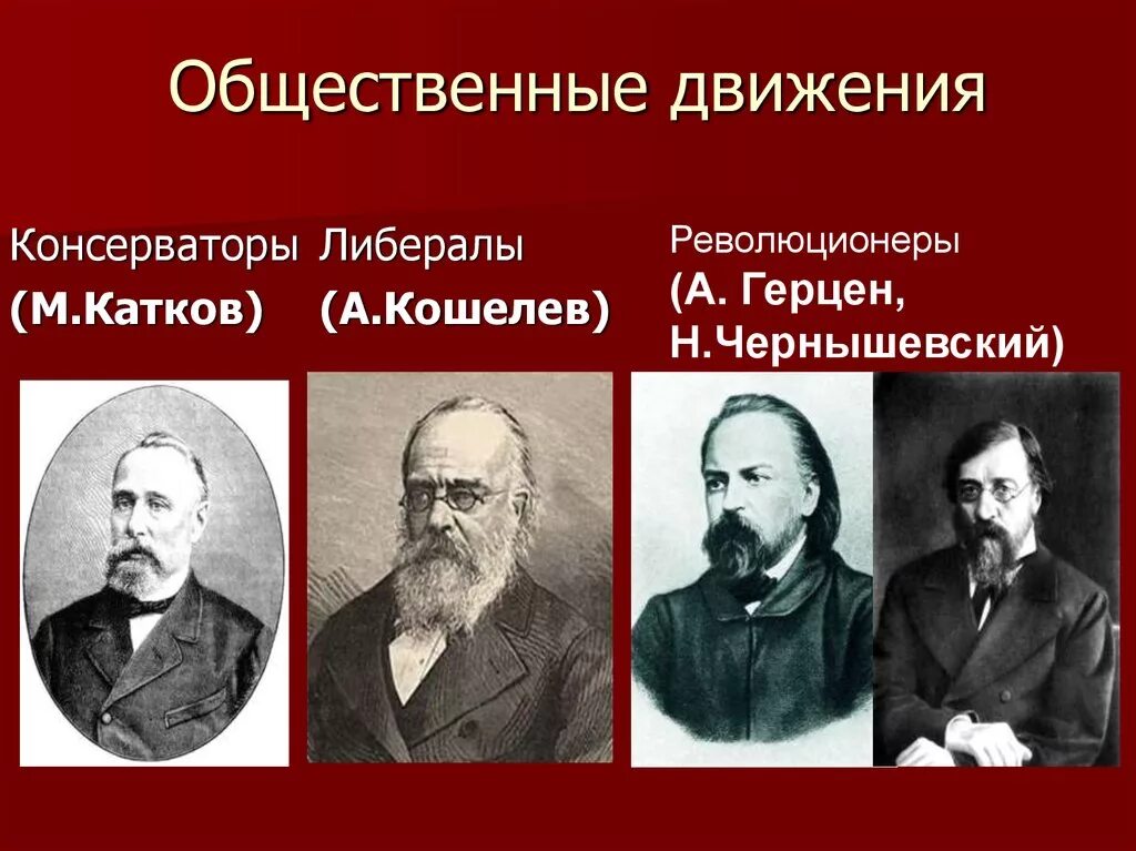 Представители общественных движений при александре 2. Либералы Лидеры 19 века. Представители либералов Россия 19 в. Общественное движение при Александре 2 либералы.