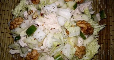 Пекинская капуста яблоко курица