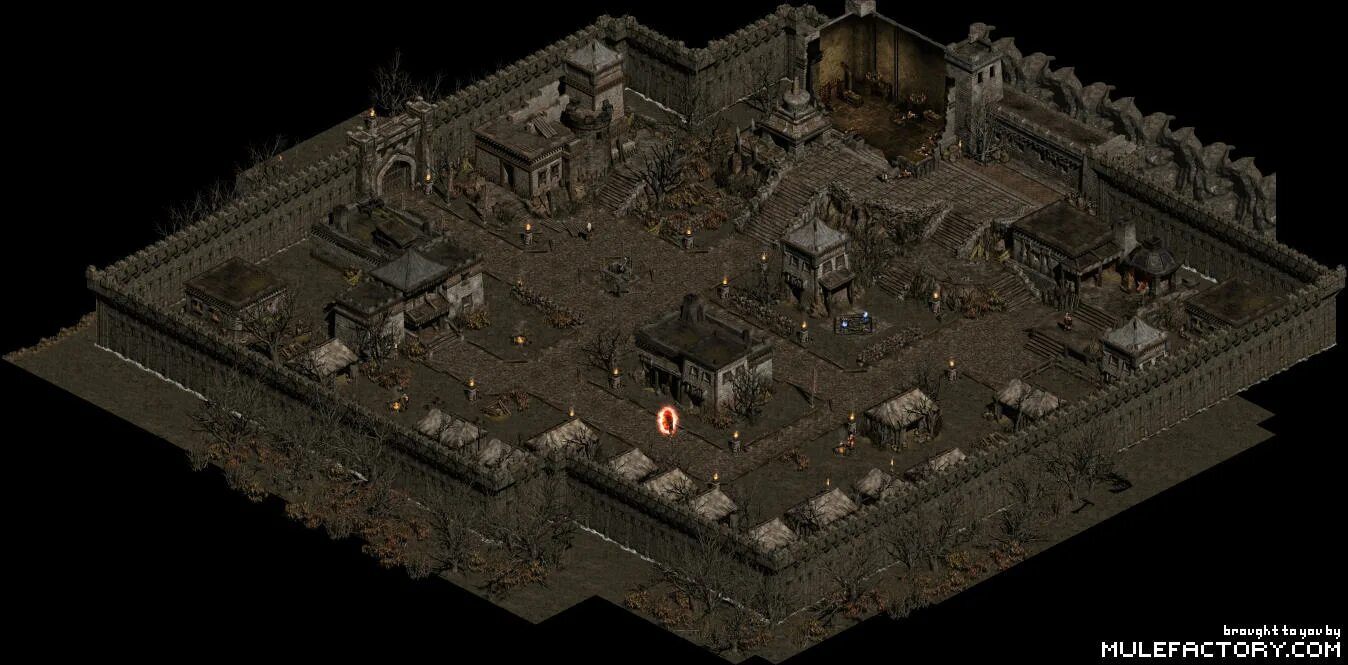 Diablo ii resurrected. Diablo город. Diablo 2 фон. Diablo 3 concept art локации. Diablo город.