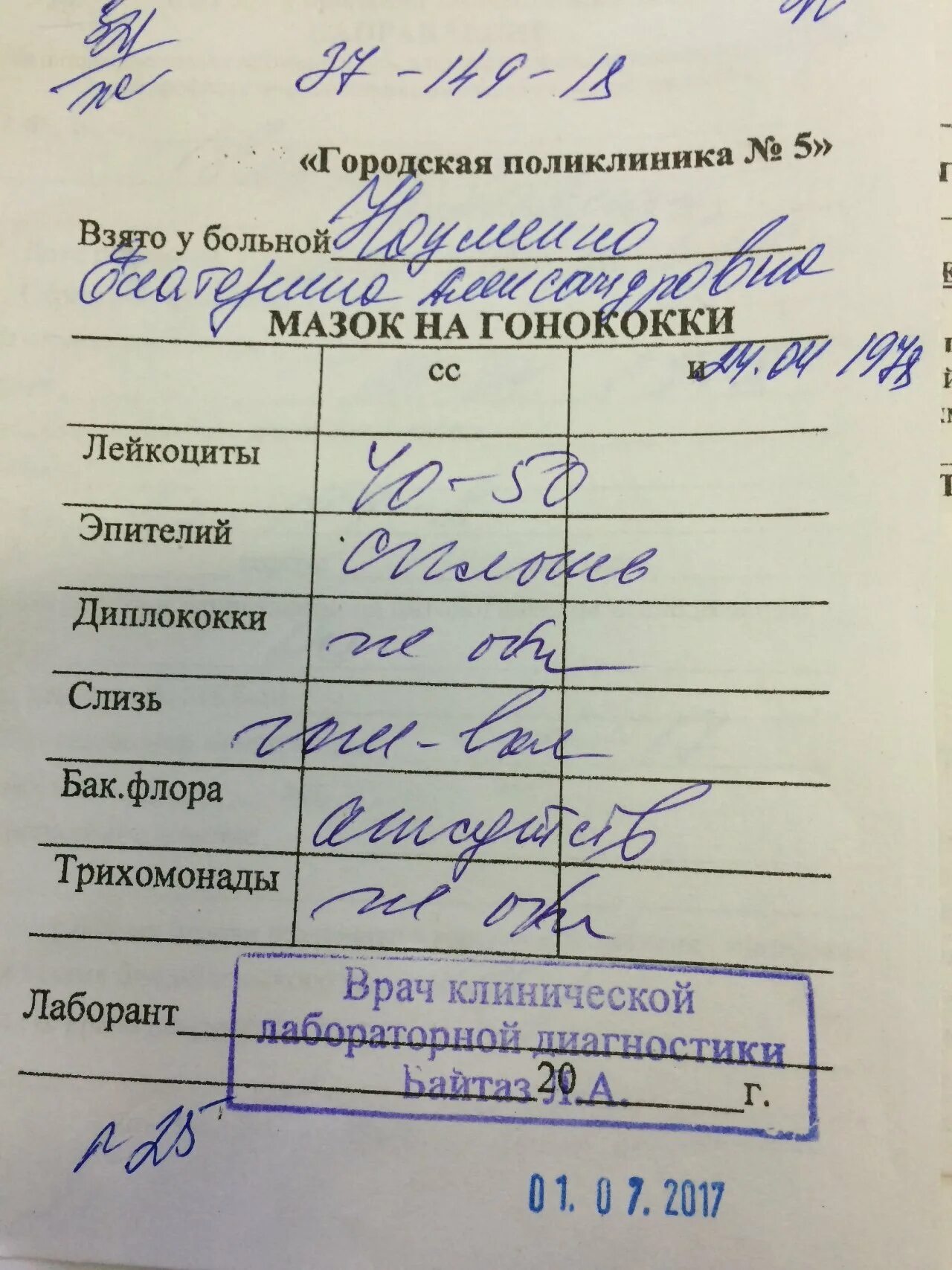 Исследование мазков на трихомонады и гонококки норма. Исследование мазков на гонококки норма. Результат исследования мазка на гонококк. Исследование мазков на гонококки.