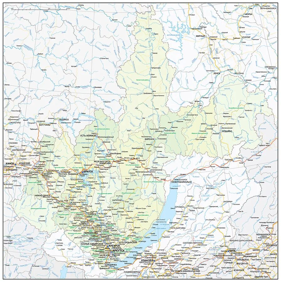 Карта Иркутской области с городами и поселками подробная. Карта Иркутской области с населенными пунктами подробная. Иркутская область карта с городами и поселками. Карта Иркутской области с населенными пунктами и дорогами.