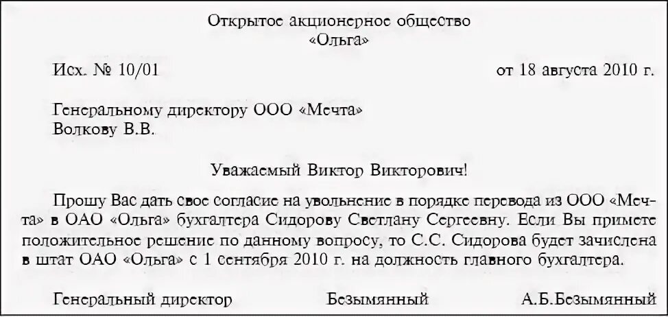 Приказ подтверждение