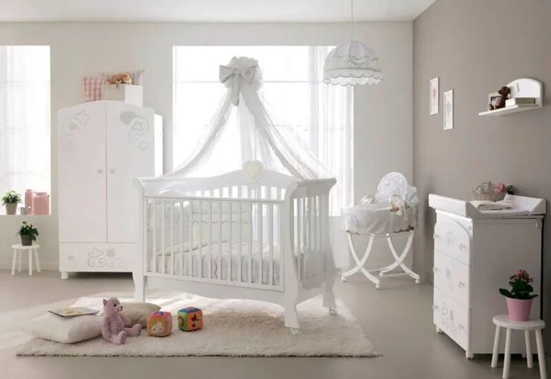 Детские кроватки для новорожденных белая. Кроватка pali prestige alexandra. кровать для новорожденных. детские кроватки для новорожденных. комната для новорожденного.