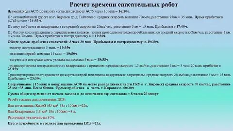 Время следования на работу
