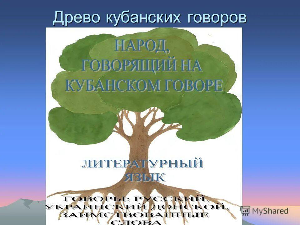 Кубанский диалект. Диалектная лексика Кубани. Древо по кубановедению. Языковое разнообразие Кубани и Черноморья. Лексика кубанских говоров