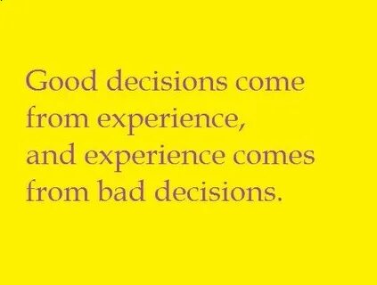 Come to a decision