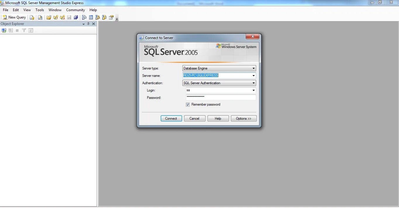 Как войти в mysql