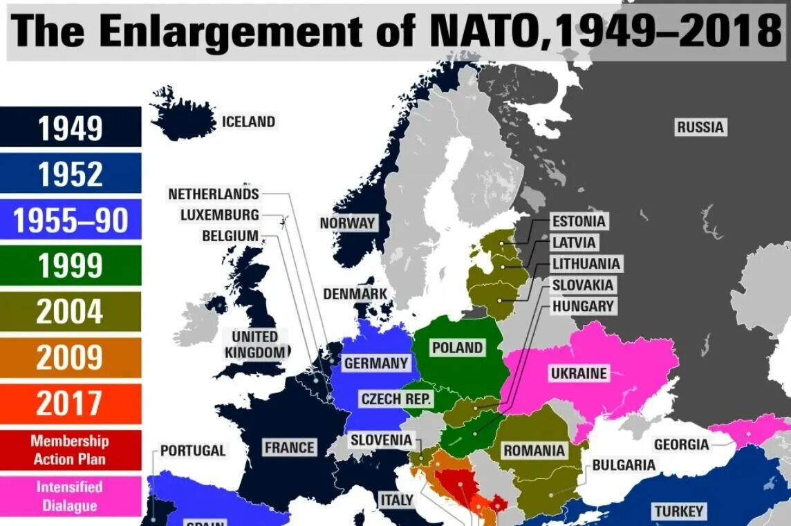 Изменение границ восточной европы. Карта расширения НАТО В Европе. НАТО 1949 карта. Границы НАТО 1991 года на карте. Страны НАТО И страны Евросоюза таблица.