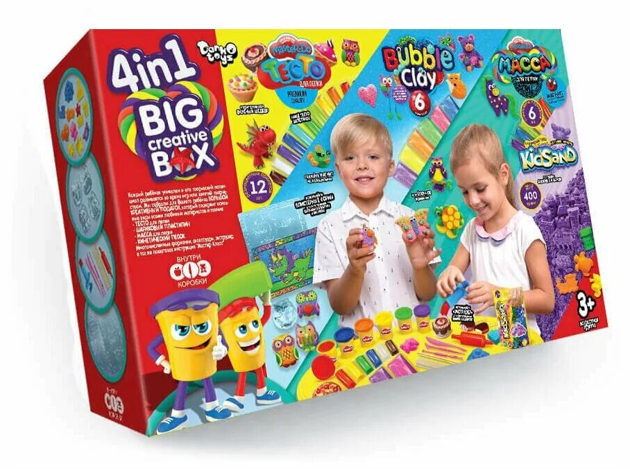 Пластилин вес. Шариковый пластилин Danko Toys big Creative Box 4 в 1. BCRB JN gktcntqity 1. BÇRB.