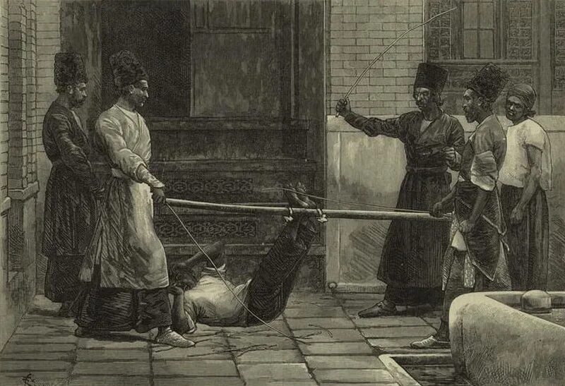 Пятки пытки. Османская Империя фалака для наказаний.