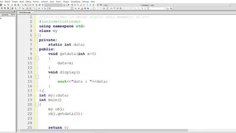 Static int