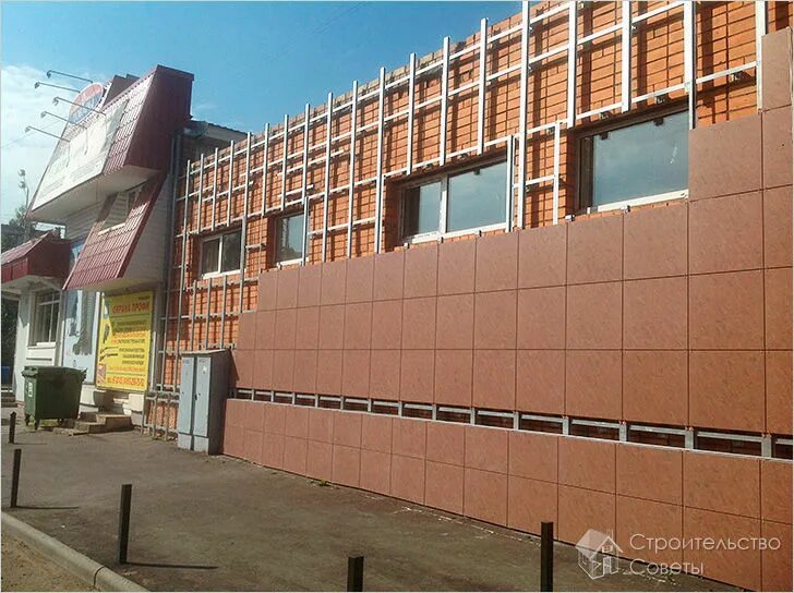 Облицовка зданий плиткой