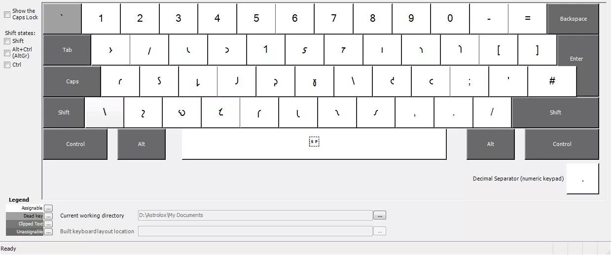 Microsoft keyboard layout creator
