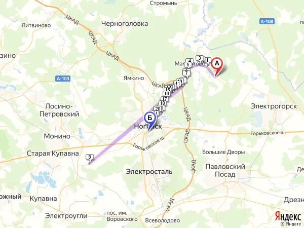 Как доехать до ногинска общественным транспортом
