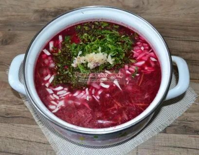 Свекольник горячий без капусты