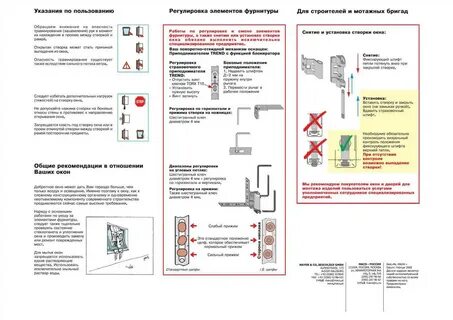 Инструкция пластиковых окон