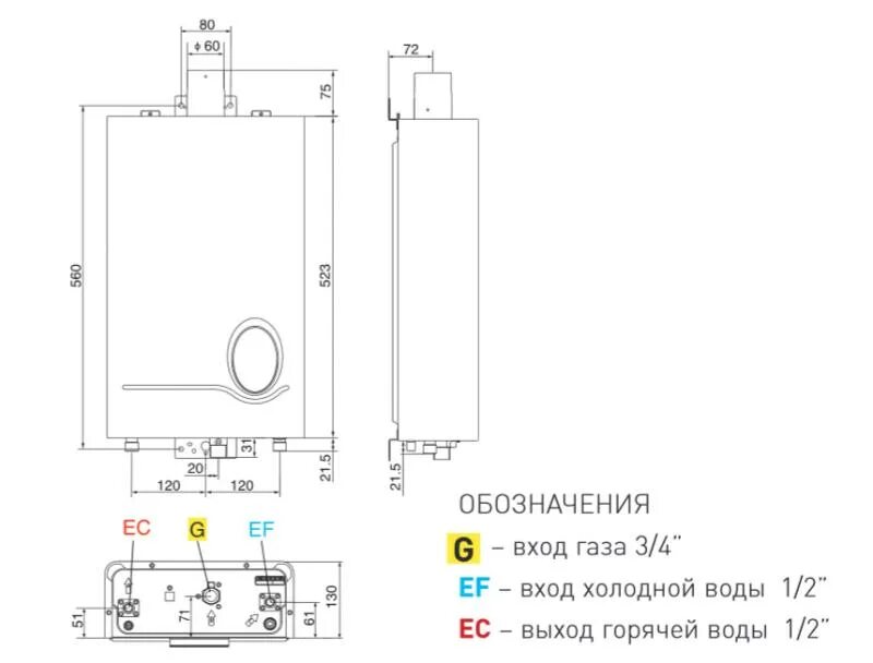 Подключение воды колонке