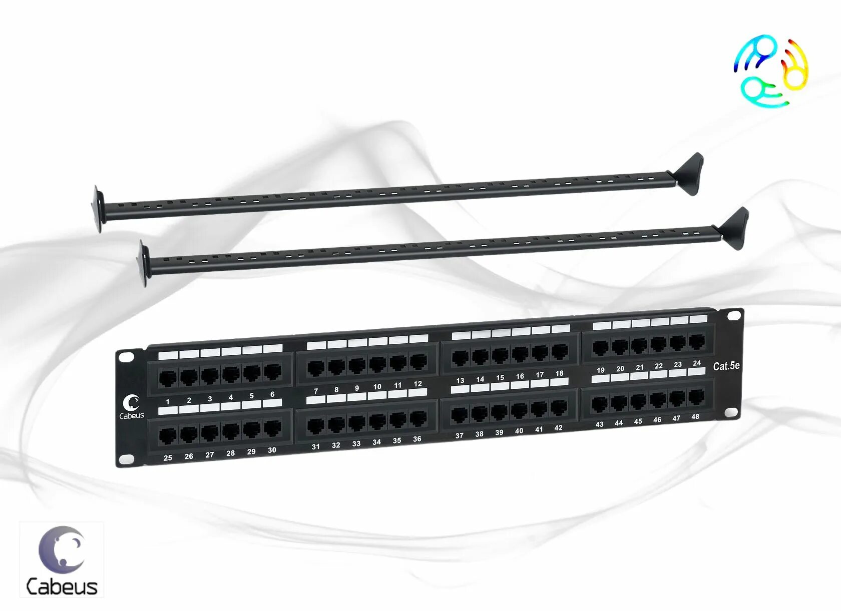 Патч панель rj 45 в стойку. Twt-pp48utp. twt-pp48utp/6. патч-панель twt twt-pp48utp-6. cabeus pl-24-cat.5e-sh-dual idc патч-панель 19&quot;(1u).