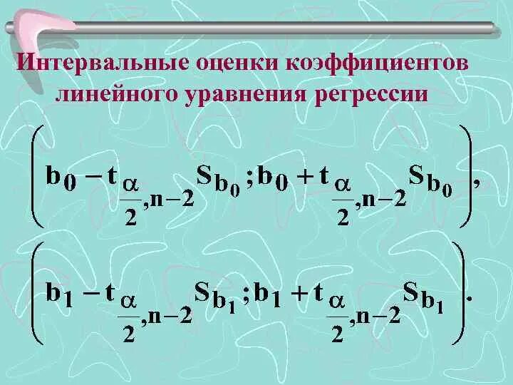 Интервальная регрессия. Интервальные оценки коэффициентов регрессии. Схема определения интервальных оценок коэффициентов регрессии. Интервальные оценки коэффициентов множественной регрессии.. Нахождение точечных и интервальных оценок коэффициентов регрессии.