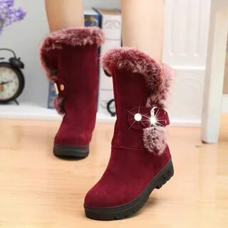 Женские зимние сапоги с мехом