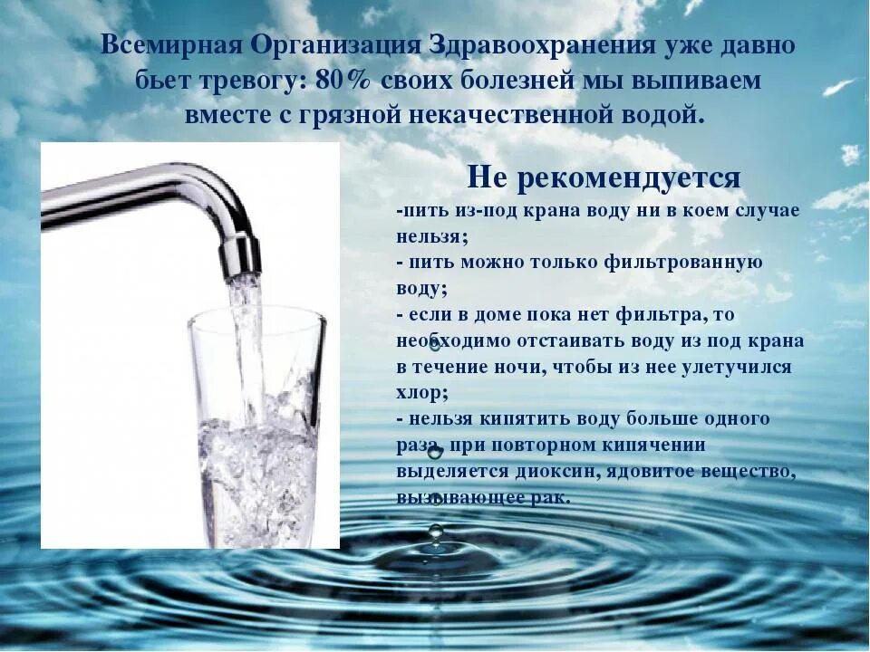 Так ли проста вода. Вода из под крана. кипяченая питьевая вода. какая вода полезнее для питья. кипяченая вода польза и вред.