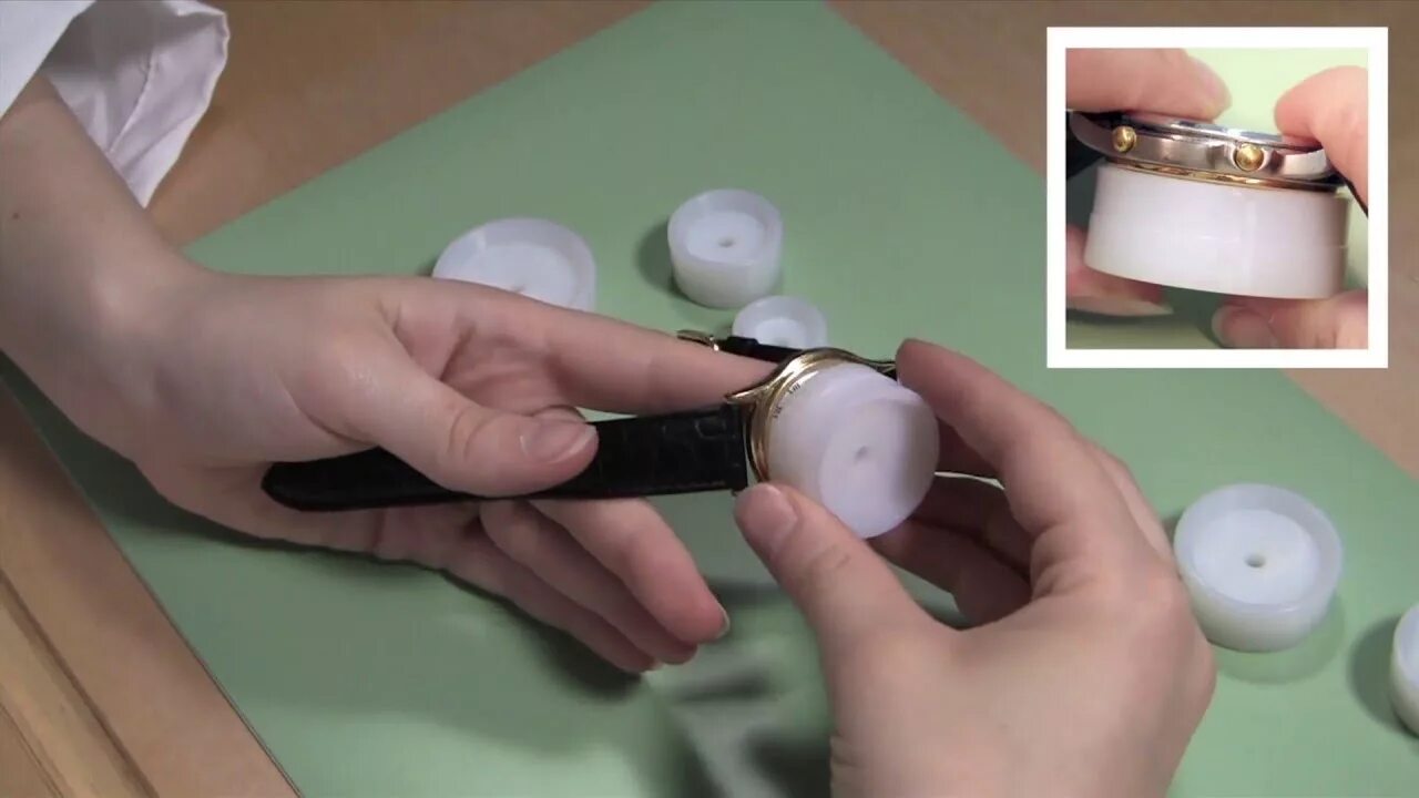 How to Close a Snap Off Watch Case with a Watch Case Press - YouTube