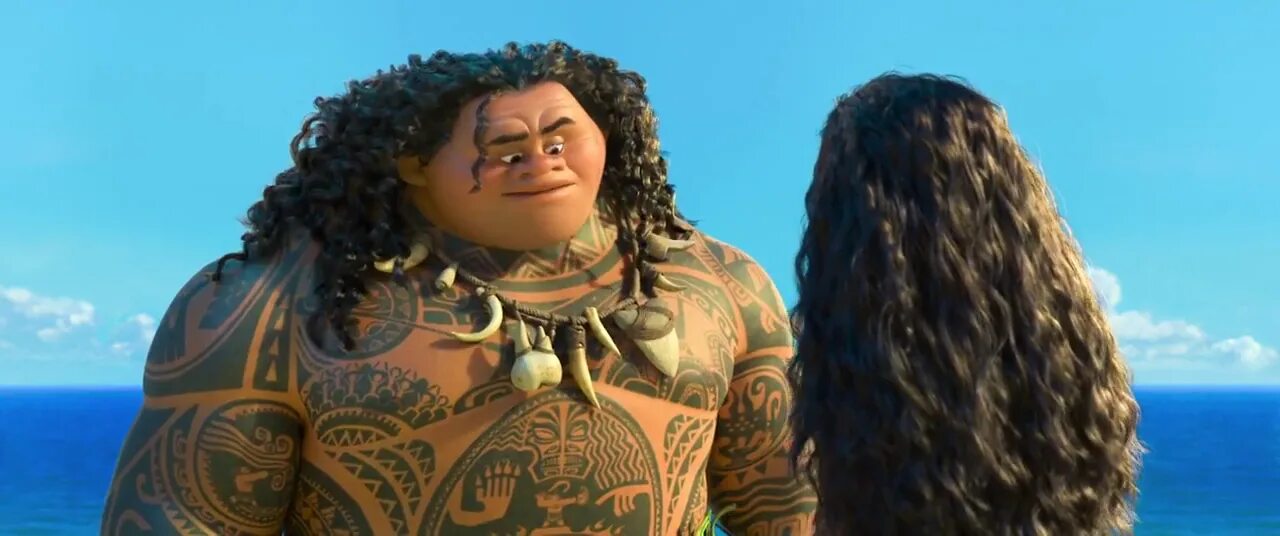Кто поет песню моаны. Моана / Moana (2016). Мауи со спины. Моана Татуировки Мауи.