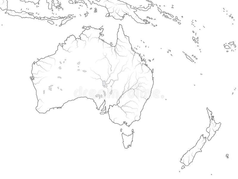 Политическая контурная карта Австралии. Карта Австралии и Океании контурная карта. Физическая контурная карта Австралии и Океании. Австралия и Океания контурная карта 11 класс.