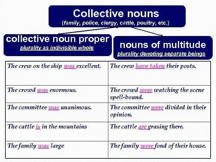 Collective Nouns or Nouns of multitude. Collective Nouns в английском языке. Group Nouns в английском языке.