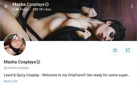 Join Masha's Cosplay Adventures on OnlyFans - The Top Houston Onlyfans Gi...