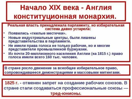 Характеристика политического развития великобритании в 19 веке