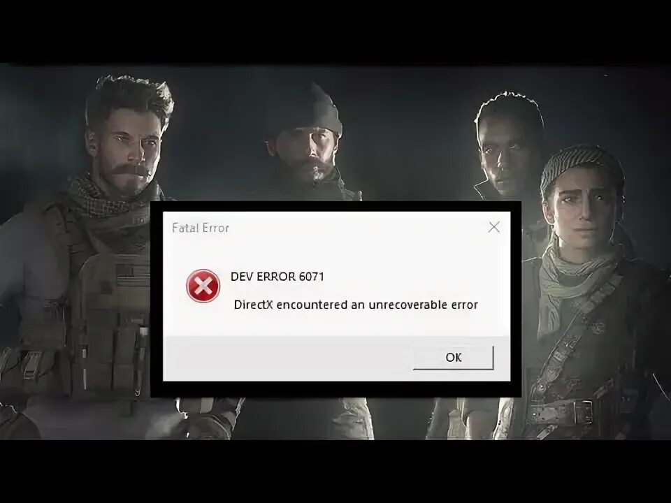 Encountered an unrecoverable error. Ошибка directx call of duty warzone 2. call of duty ww2 ошибка directx. dev error 6036 call of duty modern warfare 2019 решение. ошибка директ икс варзон 2.