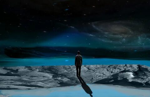 Alone at the edge of a universe